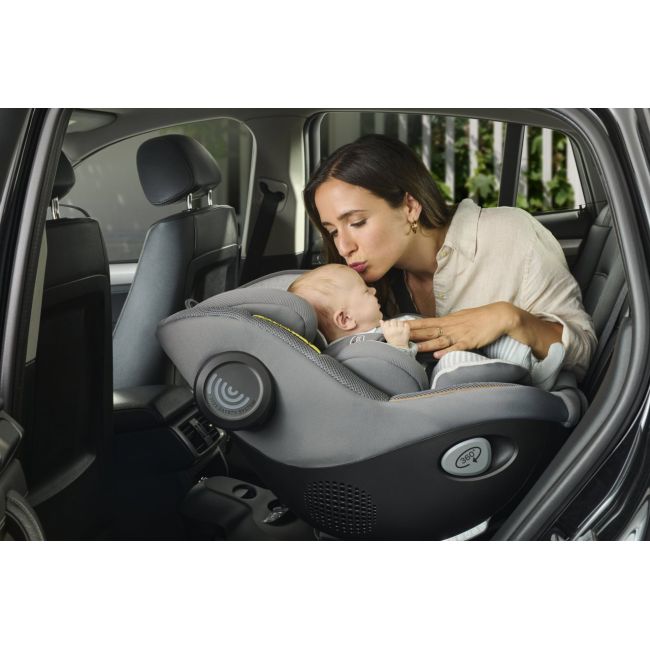 Scaun auto rotativ cu baza isofix Chicco Seat 105 i-Size, Posh Black, 40-105cm, de la nastere pana la 4 ani CHC8711433-8