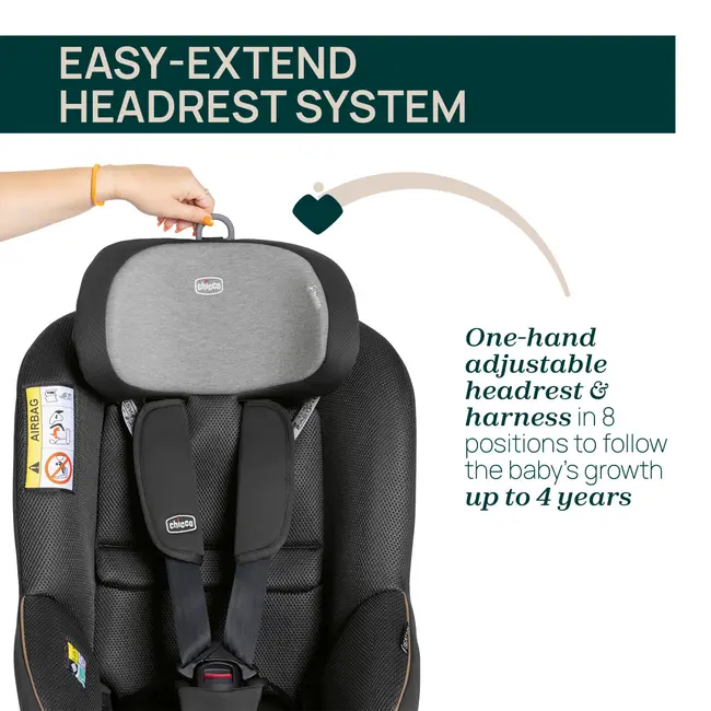 Scaun auto rotativ cu baza isofix Chicco Seat 105 i-Size, Posh Black, 40-105cm, de la nastere pana la 4 ani CHC8711433-8