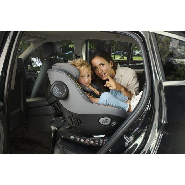 Scaun auto rotativ cu baza isofix Chicco Seat 105 i-Size, Posh Black, 40-105cm, de la nastere pana la 4 ani CHC8711433-8