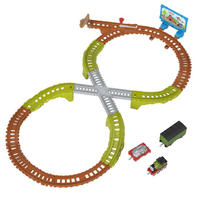 THOMAS SET DE JOACA TRENULET CU CIRCUIT SI ACCESORII WHIFFS RECYCLING RUN VIVMTHGY82_JCY74