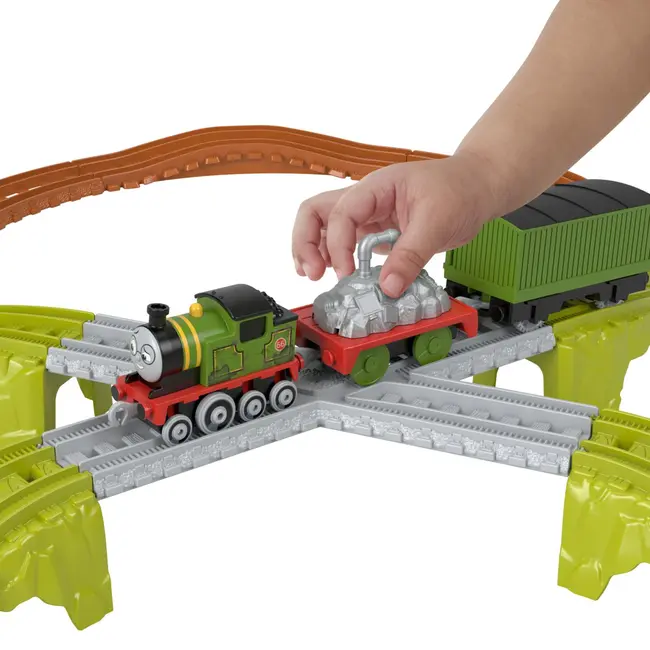 THOMAS SET DE JOACA TRENULET CU CIRCUIT SI ACCESORII WHIFFS RECYCLING RUN VIVMTHGY82_JCY74