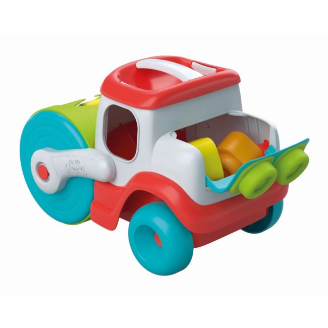 Clementoni - Jucarie educationala Soft Clemmy compactor de cuburi pentru dezvoltarea senzoriala si motorie a copiilor ARTCL17495