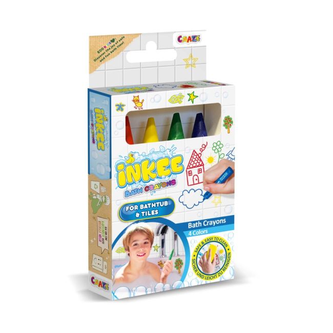 Craze - Creioane de baie Inkee 4 buc usor de curatat de pe suprafetele ceramice ARTCRZ45114