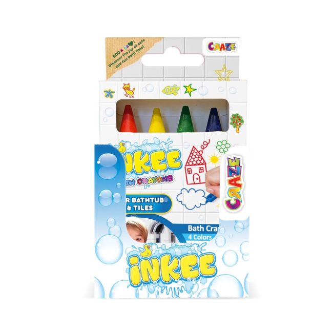 Craze - Creioane de baie Inkee 4 buc usor de curatat de pe suprafetele ceramice ARTCRZ45114