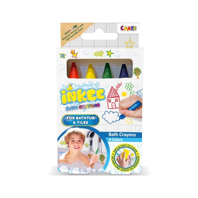 Craze - Creioane de baie Inkee 4 buc usor de curatat de pe suprafetele ceramice ARTCRZ45114