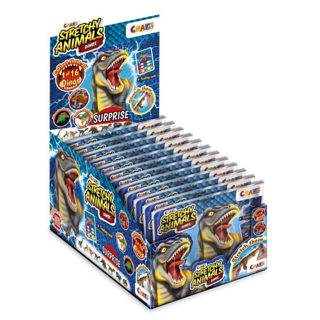 Craze - Figurina elastica Dinozaur cu umplutura speciala si piele elastica ARTCRZ43851