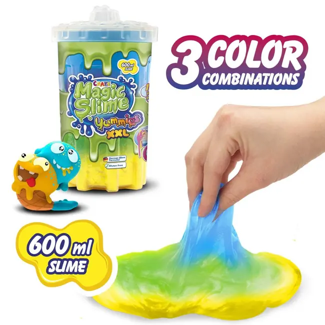 Craze - Magic Slime XXL 600 ml mix de trei culori cu figurina care absoarbe slime-ul modele asortate ARTCRZ54031