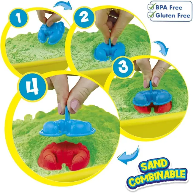 Craze - Nisip kinetic in punguta resigilabila 250 g culori asortate ARTCRZ41215