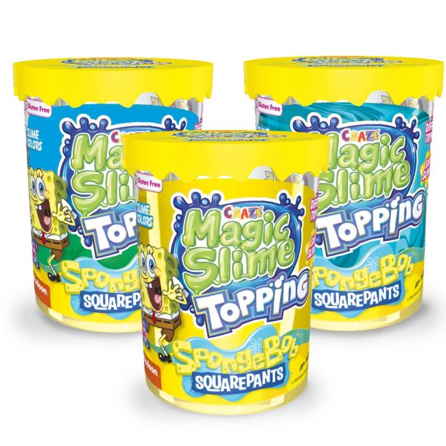 Craze - Slime Magic SpongeBob 70 ml cu sclipici si topping modele asortate ARTCRZ54185