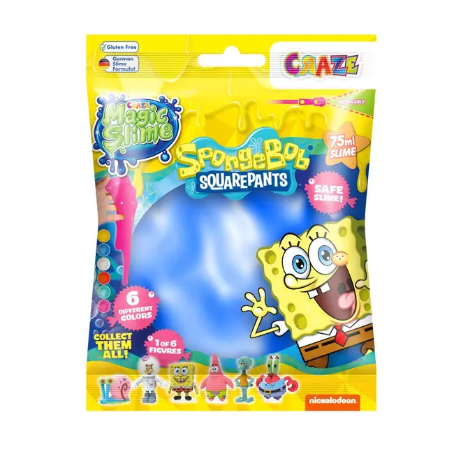 Craze - Slime magic diverse culori in punguta 75ml cu surpriza figurina SpongeBob ARTCRZ52754