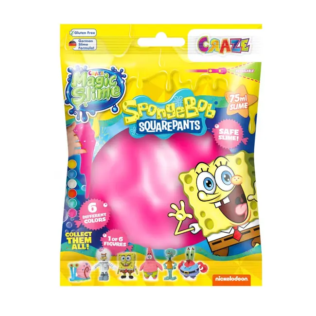 Craze - Slime magic diverse culori in punguta 75ml cu surpriza figurina SpongeBob ARTCRZ52754