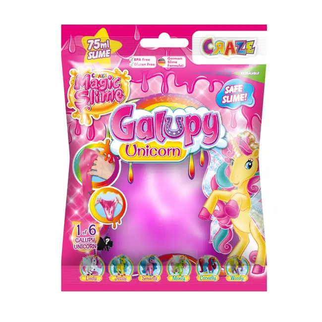Craze - Slime magic diverse culori in punguta 75ml cu surpriza figurina unicorn ARTCRZ46340
