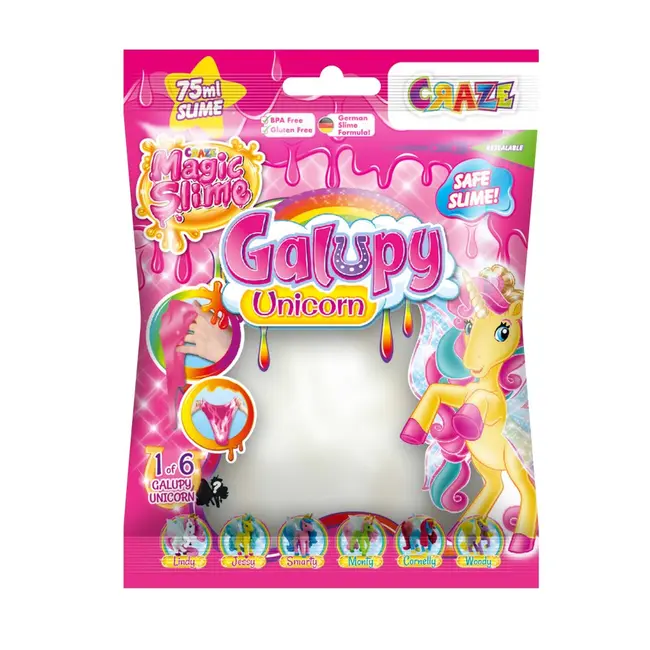 Craze - Slime magic diverse culori in punguta 75ml cu surpriza figurina unicorn ARTCRZ46340
