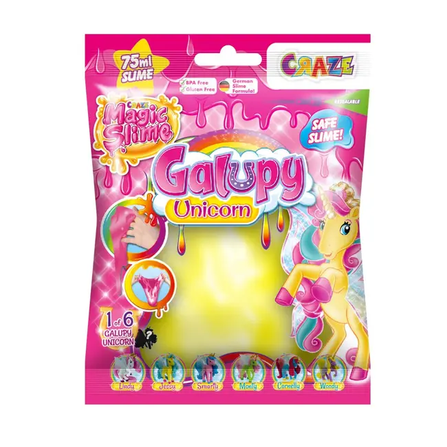 Craze - Slime magic diverse culori in punguta 75ml cu surpriza figurina unicorn ARTCRZ46340