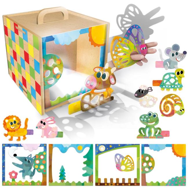 Headu - Set creativ Cub din lemn creeaza povesti magice 3-6 ani ARTHE60568