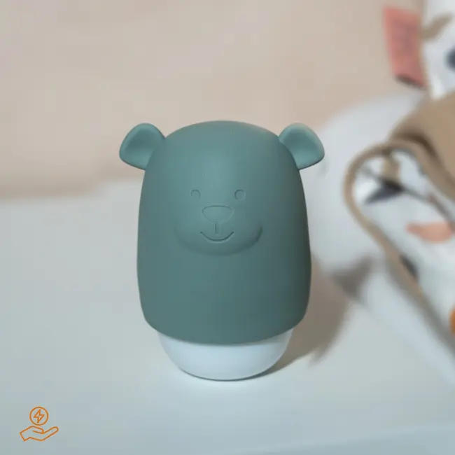 Lampa de veghe cu senzor de lumina Benny the Bear, Zazu Kids , Verde TNAZA-BENNY-02