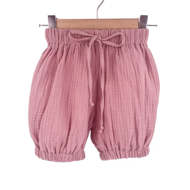 Pantaloni bufanti de vara pentru copii, din muselina,  Blushing Pink, 12-24 luni KDEPBM1218BP