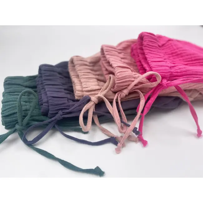 Pantaloni bufanti de vara pentru copii, din muselina,  Blushing Pink, 2-3 ani KDEPBM23BP