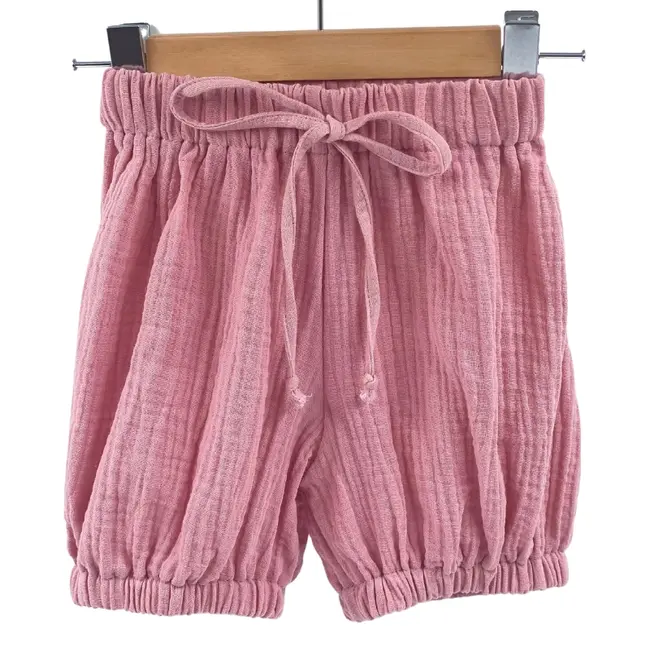 Pantaloni bufanti de vara pentru copii, din muselina,  Blushing Pink, 3-6 luni KDEPBM36BP