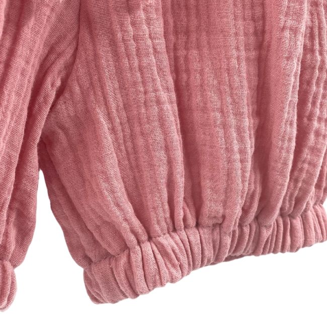 Pantaloni bufanti de vara pentru copii, din muselina,  Blushing Pink, 3-6 luni KDEPBM36BP