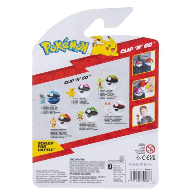 Pokemon - Set 2 figurine Clip n Go, Treecko with Nest Ball W19 BKFPKW3639