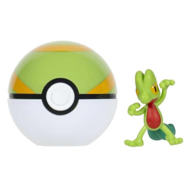 Pokemon - Set 2 figurine Clip n Go, Treecko with Nest Ball W19 BKFPKW3639