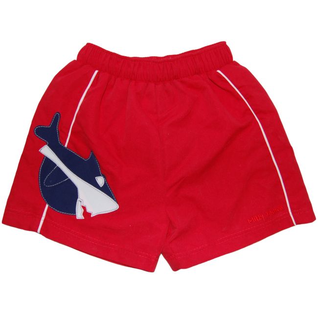 Short baie surfer red shark, Mitty James, 18-24 luni