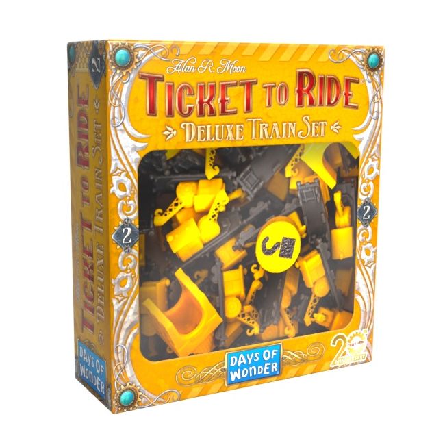 Ticket to ride, set accesorii Editie Deluxe Aniversara 20 ani, diverse culori BKFT2RDTS1