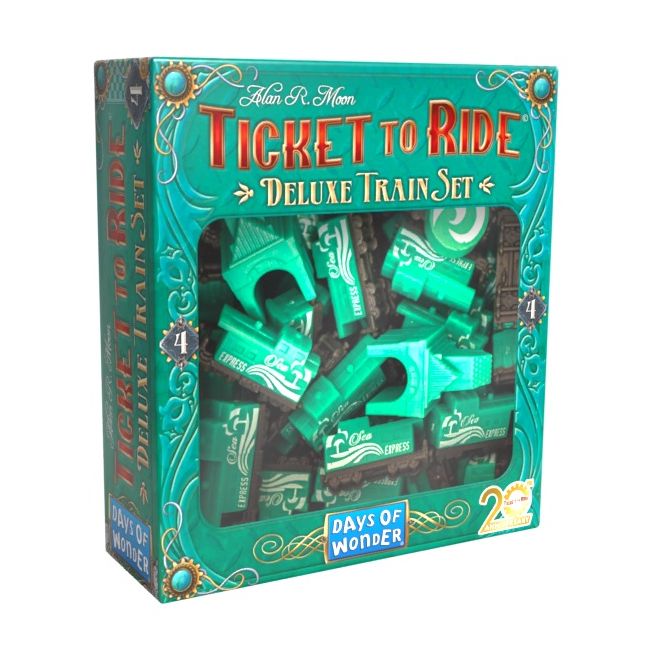 Ticket to ride, set accesorii Editie Deluxe Aniversara 20 ani, diverse culori BKFT2RDTS1