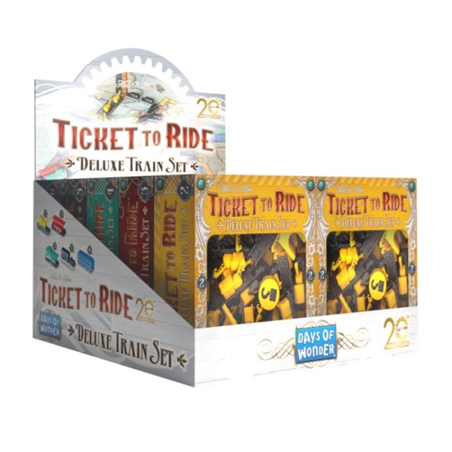 Ticket to ride, set accesorii Editie Deluxe Aniversara 20 ani, diverse culori BKFT2RDTS1