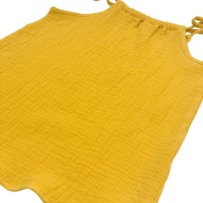 Top cu snur pentru copii, din muselina, Lemonade, 12-18 luni KDETSM1218LEMON