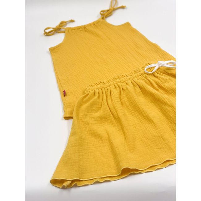 Top cu snur pentru copii, din muselina, Lemonade, 18-24 luni KDETSM1824LEMON