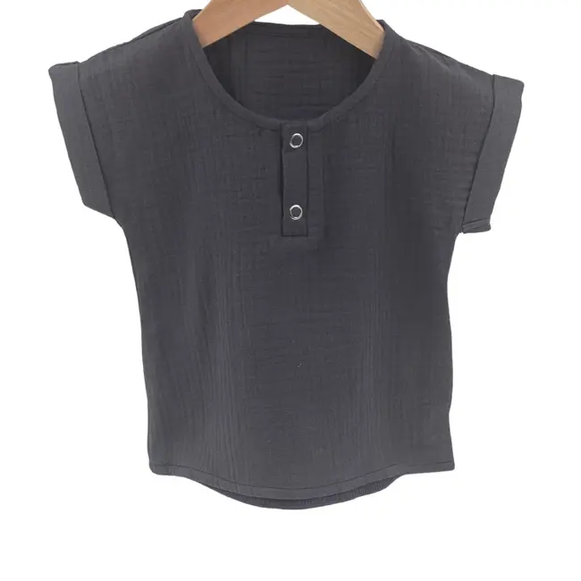 Tricou cu capse de vara pentru copii, din muselina, Urban Fairy, 3-4 ani KDETCM34URBFAIR