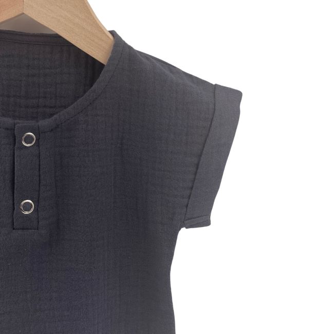 Tricou cu capse de vara pentru copii, din muselina, Urban Fairy, 4-5 ani KDETCM45URBFAIR
