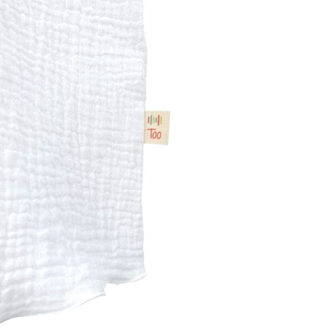 Tricou cu volanase la maneci pentru copii, din muselina, Pearl, 18-24 luni KDETMV1824PEARL
