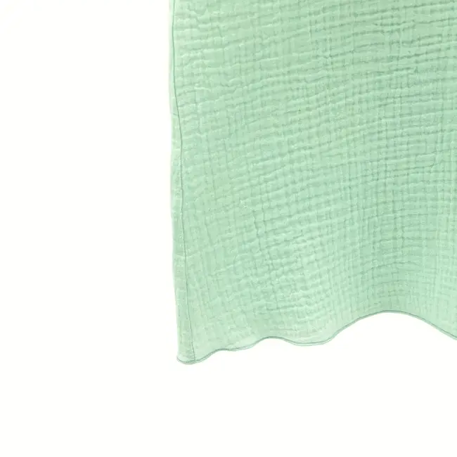 Tricou cu volanase pentru copii, din muselina, Minty, 6-7 ani KDETVCM67MINT