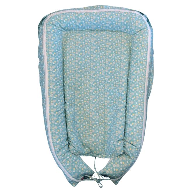 Baby Nest Bubble Blue- culcus bebelus pentru dormit, reversibil, multifunctional 100 x 60 cm KDEBN100BBLU