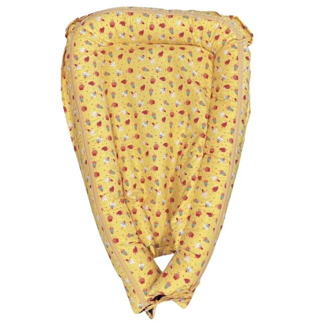 Baby Nest Dream of Ice Cream- culcus bebelus pentru dormit, reversibil, multifunctional 100 x 60 cm KDEBN100DOFIC