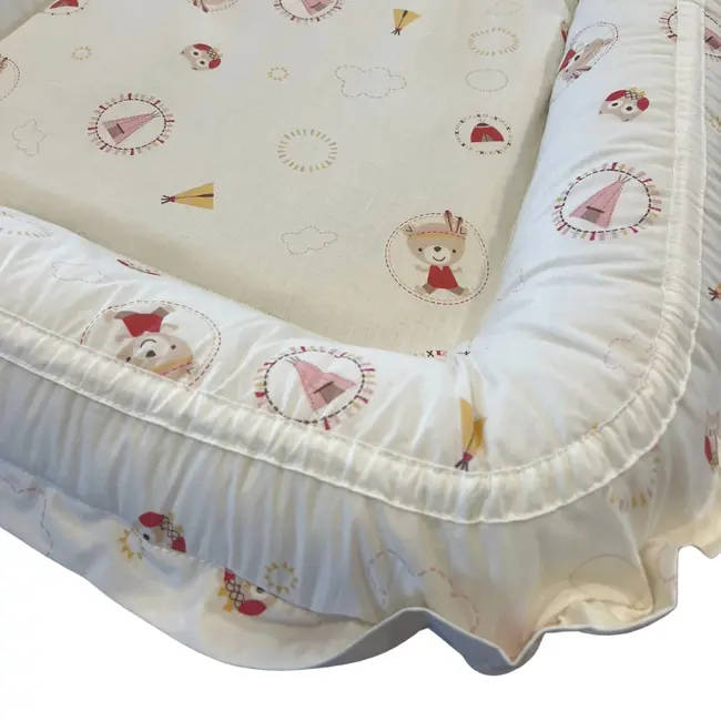 Baby Nest Mici Indieni- culcus bebelus pentru dormit, reversibil, multifunctional 100 x 60 cm KDEBN100MI