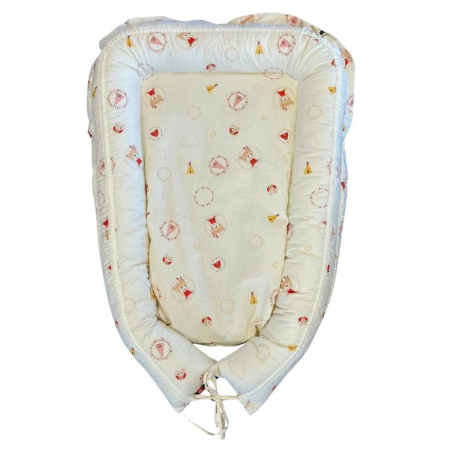 Baby Nest Mici Indieni- culcus bebelus pentru dormit, reversibil, multifunctional 100 x 60 cm KDEBN100MI