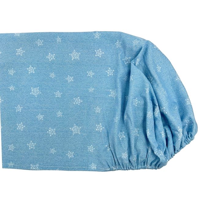 Cearceaf din jersey "Stars in your eyes-Blue", cu elastic, 60x85 cm KDECE6085STEYEB