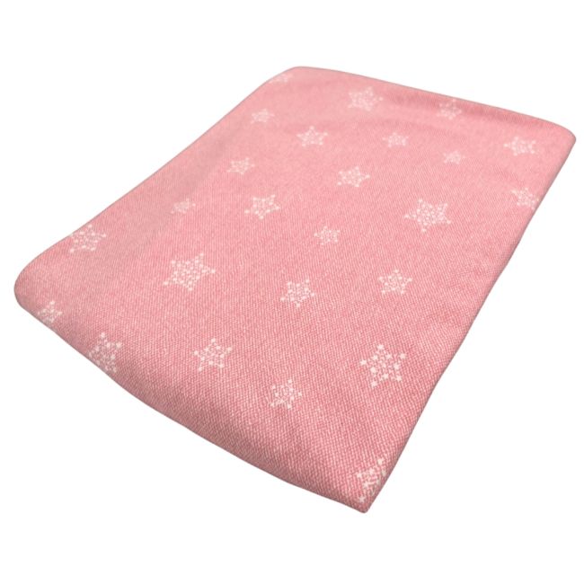 Cearceaf din jersey "Stars in your eyes-Pink", cu elastic, 60x85 cm KDECE6085STEYEP