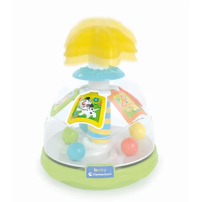 Clementoni - Jucarie rotativa cu bilute pentru dezvoltarea simturilor si abilitatilor motorii ARTCL17895