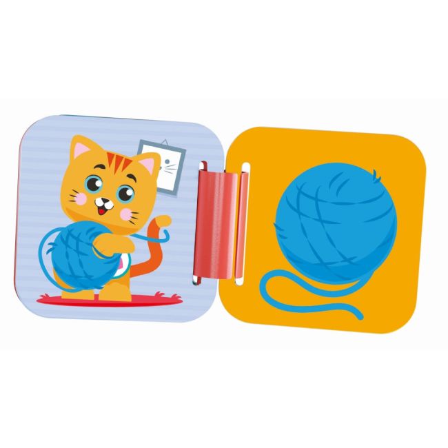 Clementoni - Set de joaca educational Soft Clemmy cu animalute 6 cuburi moi si carticica ARTCL17849