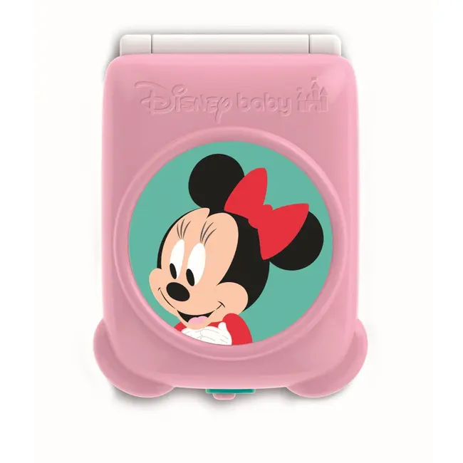 Clementoni - Telefon flip Minnie Mouse care dezvolta abilitatile motorii fine si simtul tactil ARTCL17515