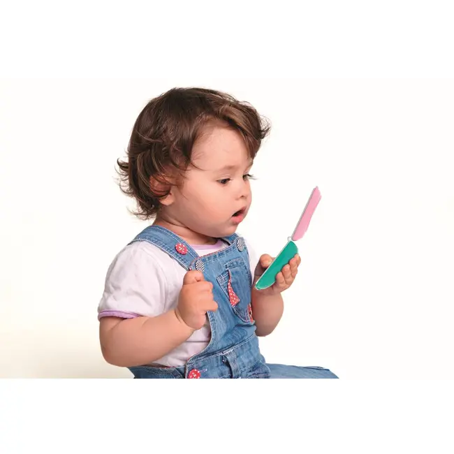 Clementoni - Telefon flip Minnie Mouse care dezvolta abilitatile motorii fine si simtul tactil ARTCL17515