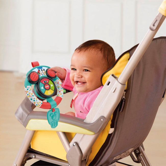 Clementoni - Volan interactiv Mickey si Minnie cu lumini si sunete ce ajuta la dezvoltarea cognitiva ARTCL17557