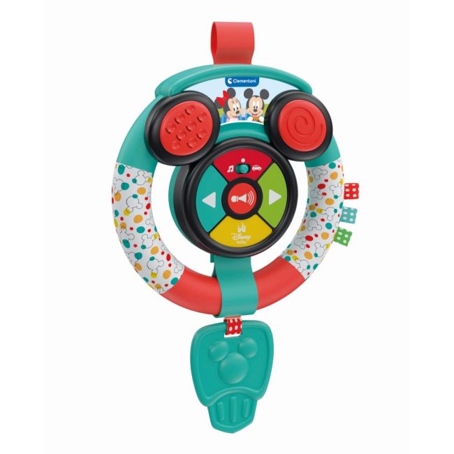 Clementoni - Volan interactiv Mickey si Minnie cu lumini si sunete ce ajuta la dezvoltarea cognitiva ARTCL17557