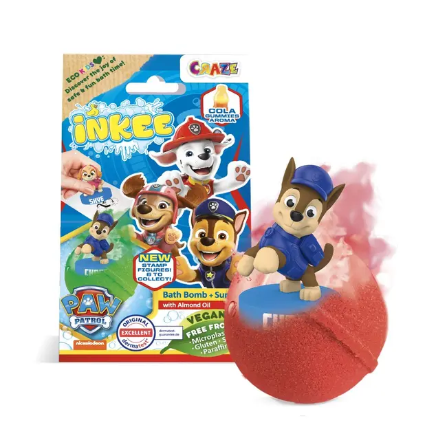 Craze - Bila de baie Inkee cu surpriza figurina stampila Paw Patrol ARTCRZ52327