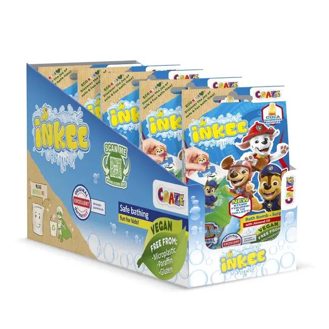 Craze - Bila de baie Inkee cu surpriza figurina stampila Paw Patrol ARTCRZ52327